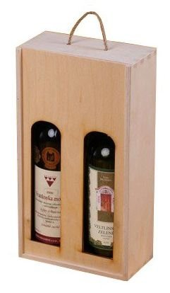 Dřevěná krabička na víno 95600