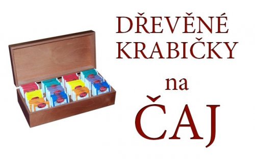 Dřevěné krabičky na čaj