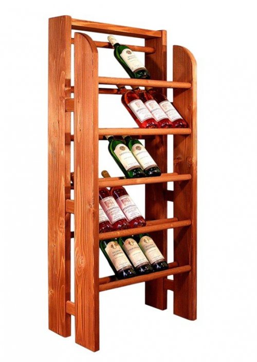 Dřevěný prezentační stojan na víno 8070